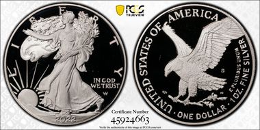 2022-S $1 Silver Eagle First Strike PR69DCAM