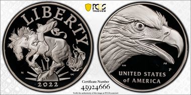 2022-P Medal American Liberty First Strike PR69DCAM