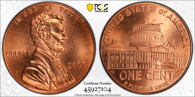 2009 1C Lincoln-Presidency MS65RD