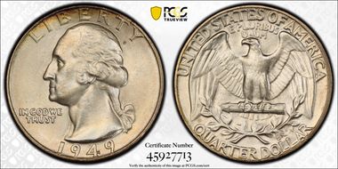 1949 25C MS66