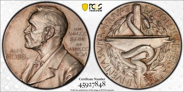 (1987)N10 Medal Alfred Nobel Medicine Ag Nominating Committee SP65