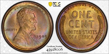 1909 VDB 1C MS65BN