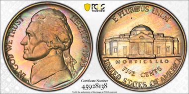 1939 5C Reverse of 1938 PR67+