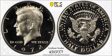 1972-S 50C PR69CAM