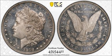 1878 7TF $1 Reverse of 1878 MS63PL