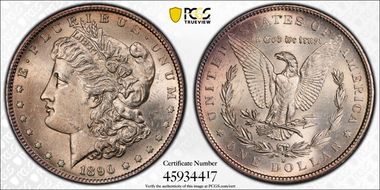 1890-S $1 MS62