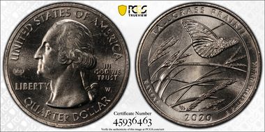 2020-W 25C Tallgrass Prairie NP V75 MS65+