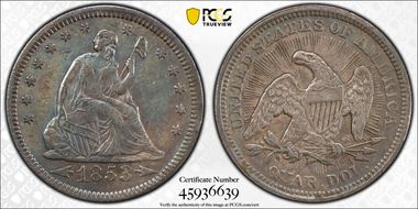1853 25C Arrows and Rays N1