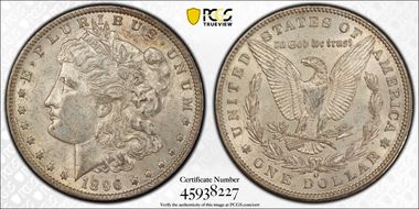 1896-O $1 AU58