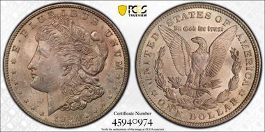 1921 $1 Morgan MS62