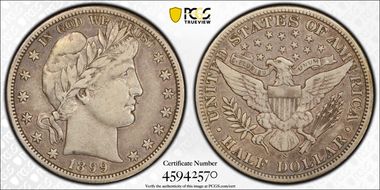 1899-S 50C VF30