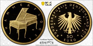 2019-D € 50 Fortepiano MS69