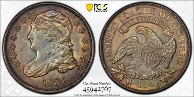 1834 10C JR-7, Small 4 AU55