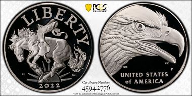 2022-P Medal American Liberty First Strike PR69DCAM