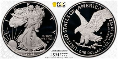 2022-S $1 Silver Eagle First Strike PR70DCAM