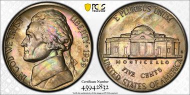 1939-S 5C Reverse of 1938 MS62