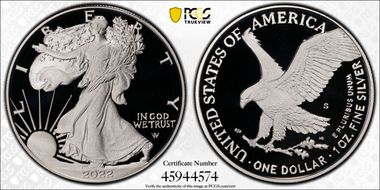 2022-S $1 Silver Eagle First Strike PR70DCAM