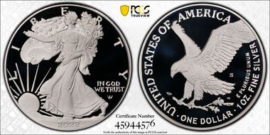 2022-S $1 Silver Eagle First Strike PR70DCAM