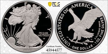 2022-S $1 Silver Eagle First Strike PR69DCAM