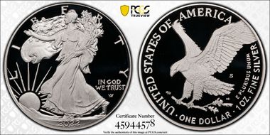 2022-S $1 Silver Eagle First Strike PR70DCAM