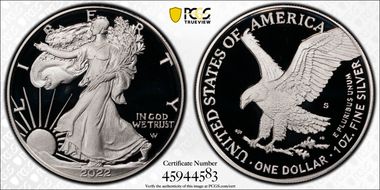 2022-S $1 Silver Eagle First Strike PR70DCAM