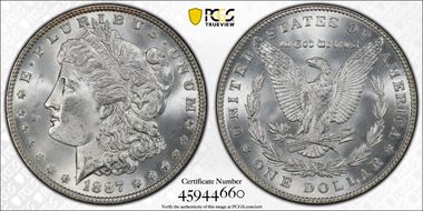 1887 $1 MS64