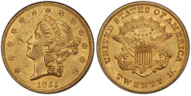 1855 $20 MS61