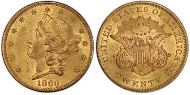 1860 $20 MS61
