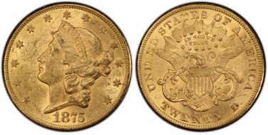 1875-CC $20 MS61
