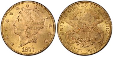 1877 $20 MS63