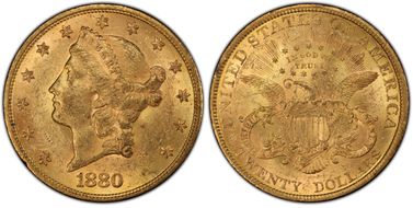1880 $20 MS61