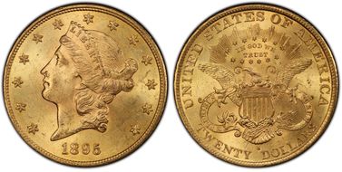 1895-S $20 MS63+