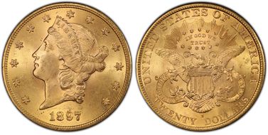 1897-S $20 MS64