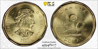 2021 $1 Loon MS67
