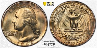 1968-D 25C MS67+
