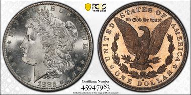 1882-S $1 MS66
