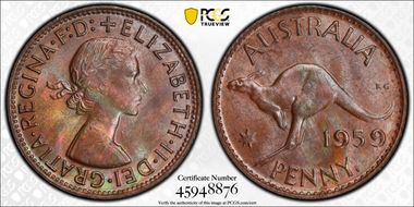 1959 Y. (p) 1D MS64BN