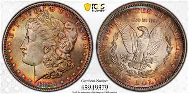 1896 $1 MS65+