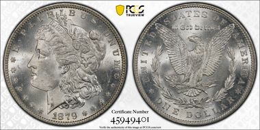 1879 $1 MS64+ 