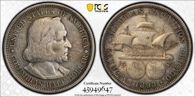 1893 50C Columbian N1