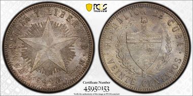 1920 20C KM-13.2 Ag MS64