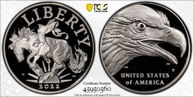 2022-P Medal American Liberty First Strike PR69DCAM