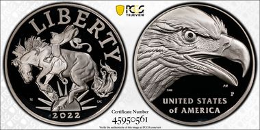 2022-P Medal American Liberty First Strike PR69DCAM