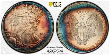 1996 $1 Silver Eagle MS65