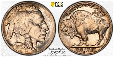 1915-S 5C MS63