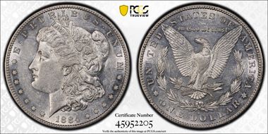 1884-S $1 AU50