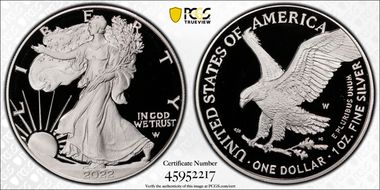 2022-W  $1 Silver Eagle PR69DCAM