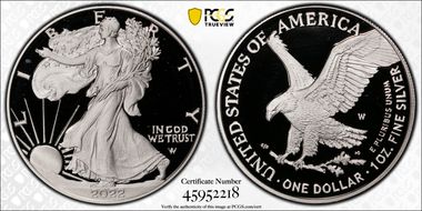 2022-W  $1 Silver Eagle PR69DCAM