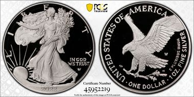 2022-W  $1 Silver Eagle PR69DCAM