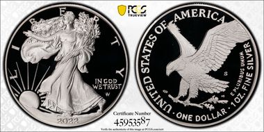 2022-S $1 Silver Eagle First Strike PR70DCAM